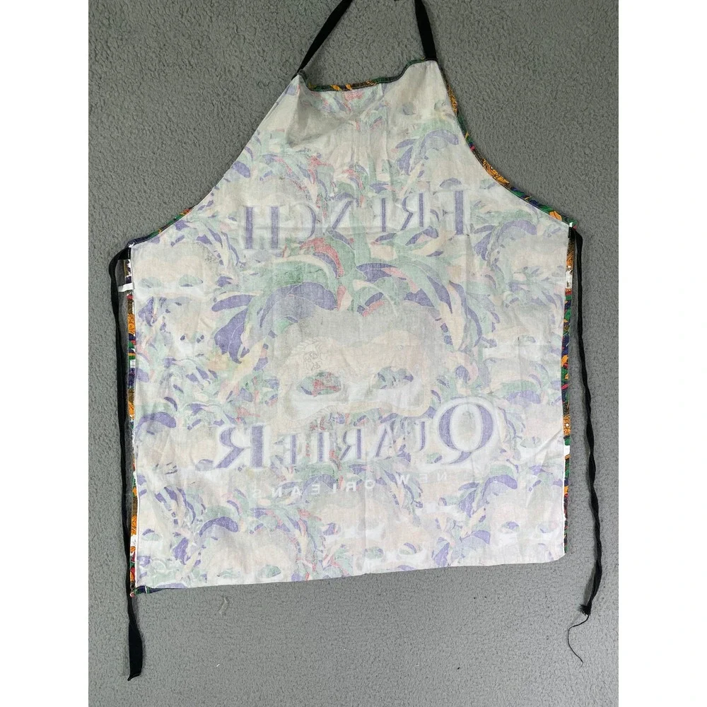 Vintage French Quarter New Orleans Mardi Gras Mask Apron Kitchen Decor 1990s‎